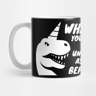 Funny Unicorn Dinosaur Mug